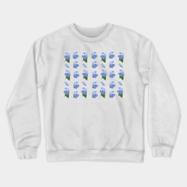 Forget me not flowers Crewneck Sweatshirt by TheLouisa